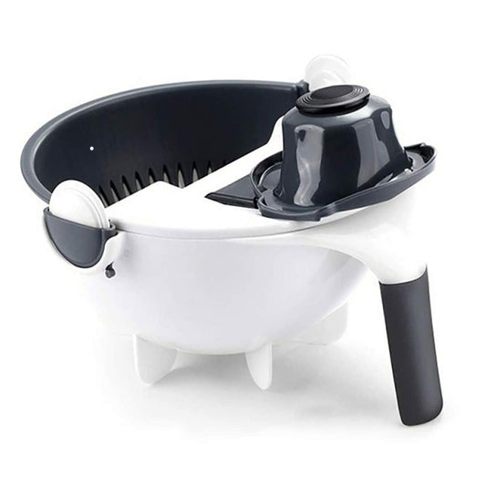 9 in 1 Vegetable Cutter with Drain Basket