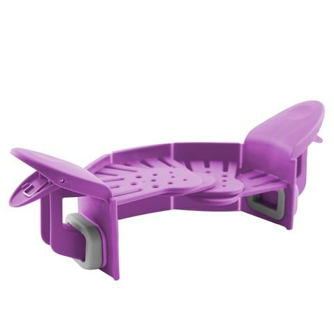 Strainer Clip Anti-Spill Colander -Purple