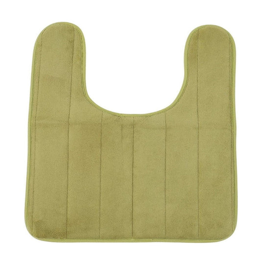 U Shaped Toilet Rugs (Olive Green)