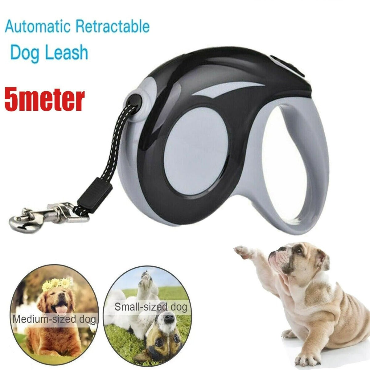 Automatic Retractable Pet Collars Leashes -5 M
