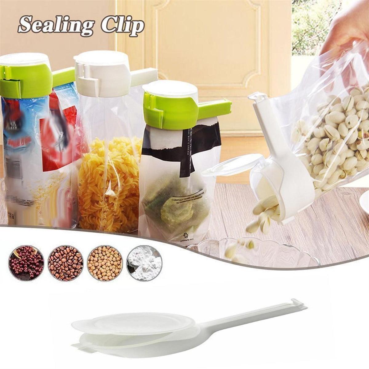 Food Sealing clip-White