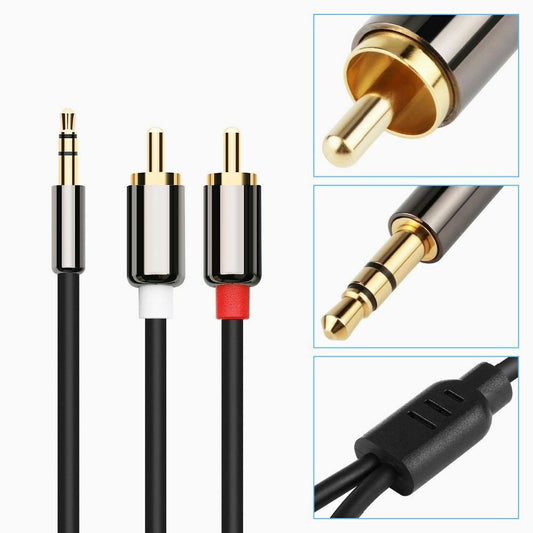 2 AV to 3.5 mm AUX Cable - 3 Meter