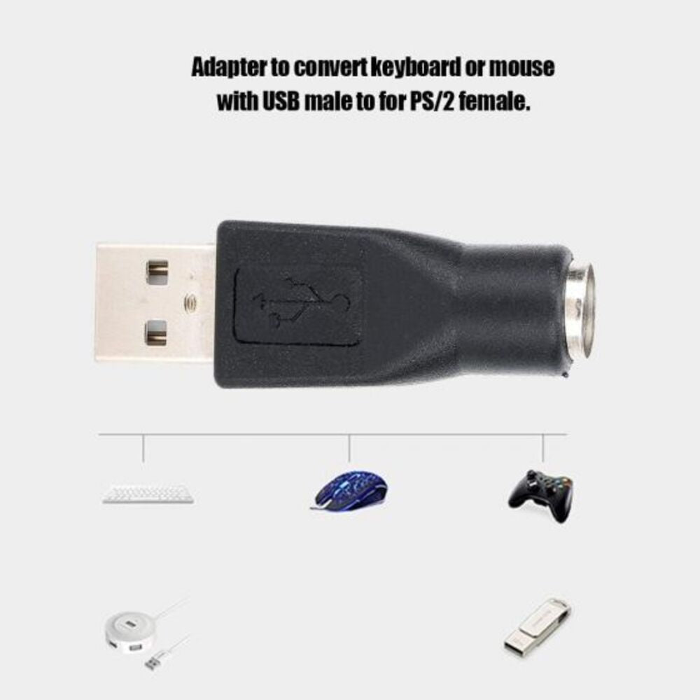 PS/2 Female to USB 2.0 Male