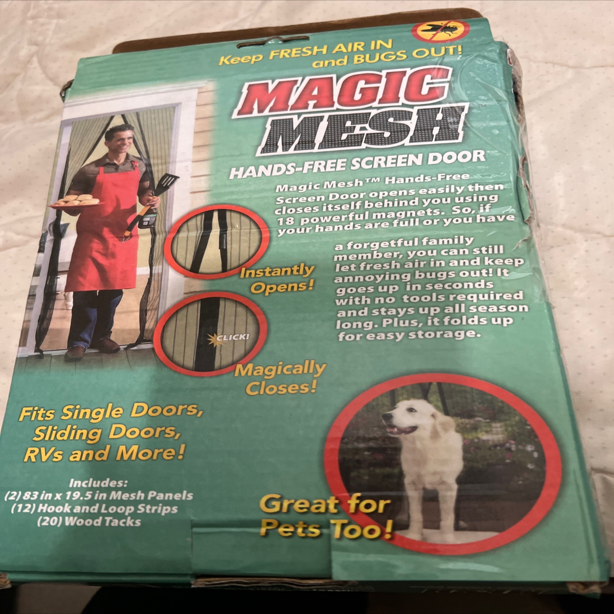 Magnetic Door Mesh Net