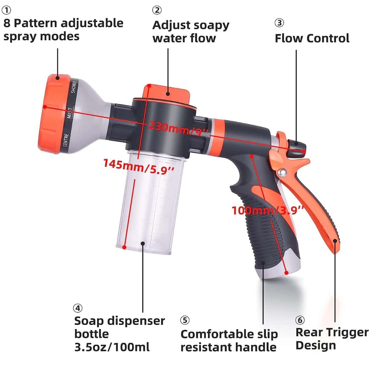 Cannon Washing Garden Hose Spray Nozzle