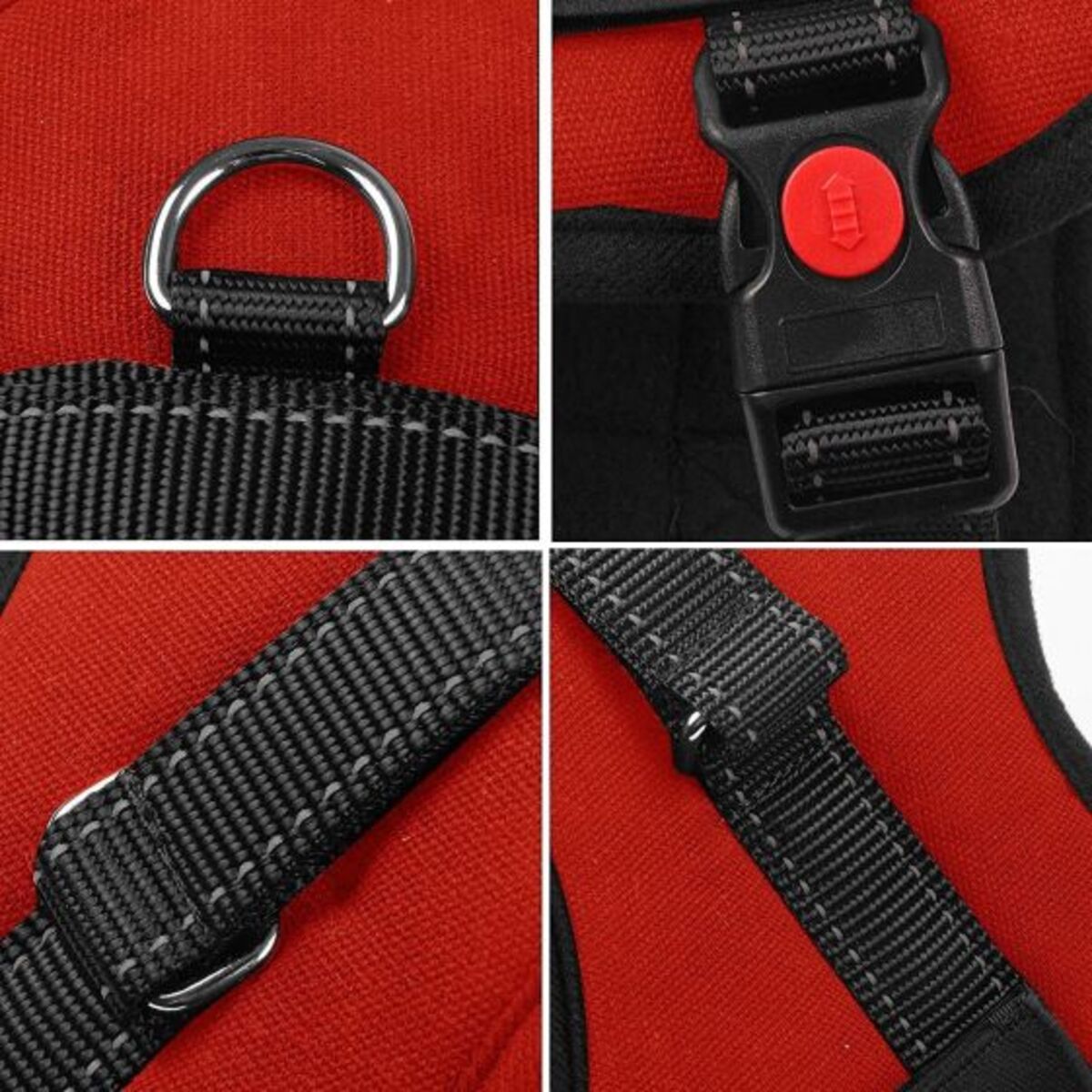 Dog Harness -Red -Large