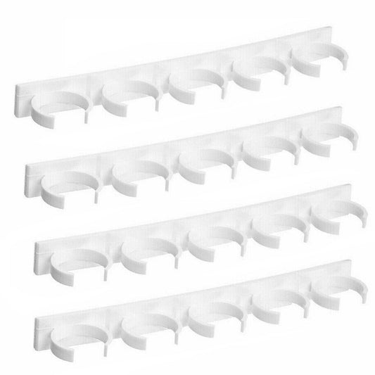 Adhesive Spice Jar Clip Strips, Wall Mounted 4 Pack