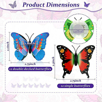 10 PCS LED Butterfly Light