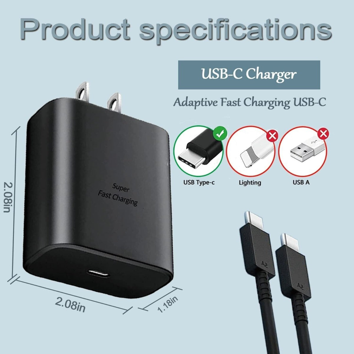 Type-C Cable Fast Charger
