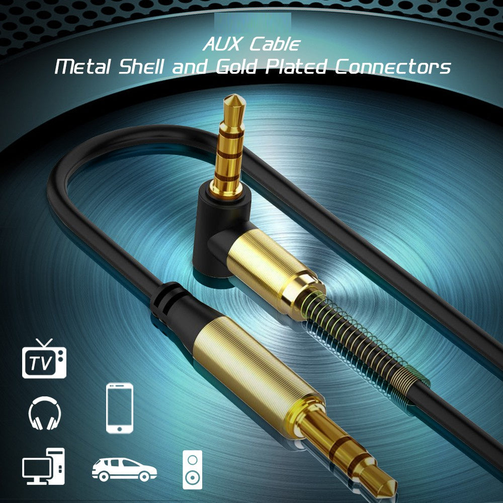 3.5mm AUX Cable Car Audio Stereo Headphone Jack Cord