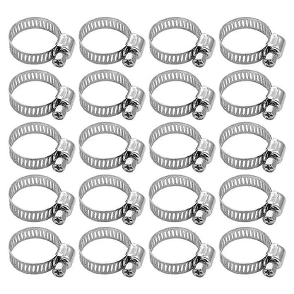 100pcs Hose Clamps 9mm-16mm