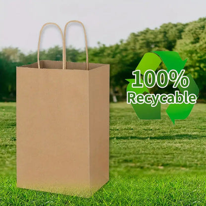 10pcs Kraft Shopping Bag