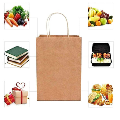 10pcs Kraft Shopping Bag