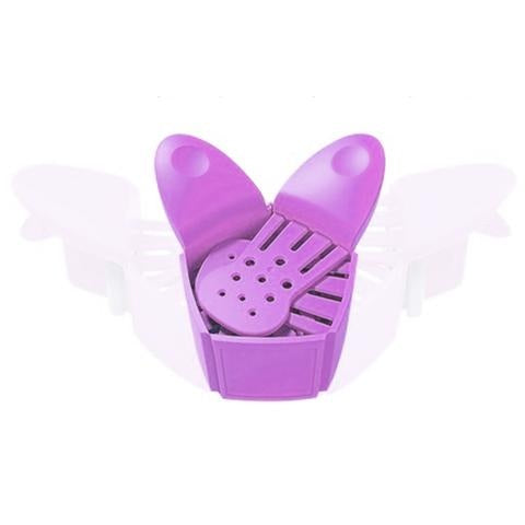 Strainer Clip Anti-Spill Colander -Purple