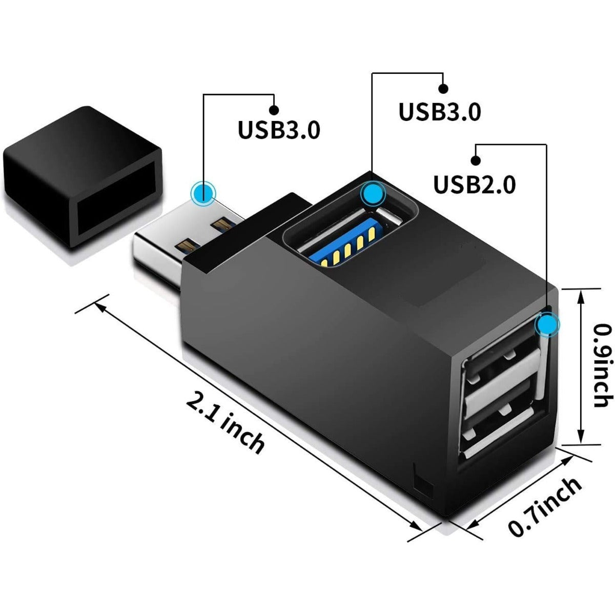3 Port Usb Hub 3.0 Extender