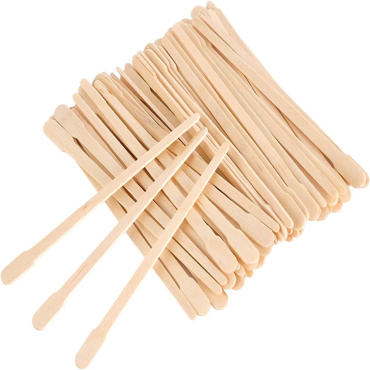 100PCS Wooden Wax Sticks