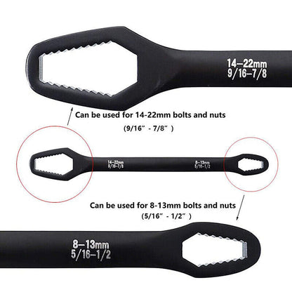 1pc Universal Double-Head Wrench, 8-22mm