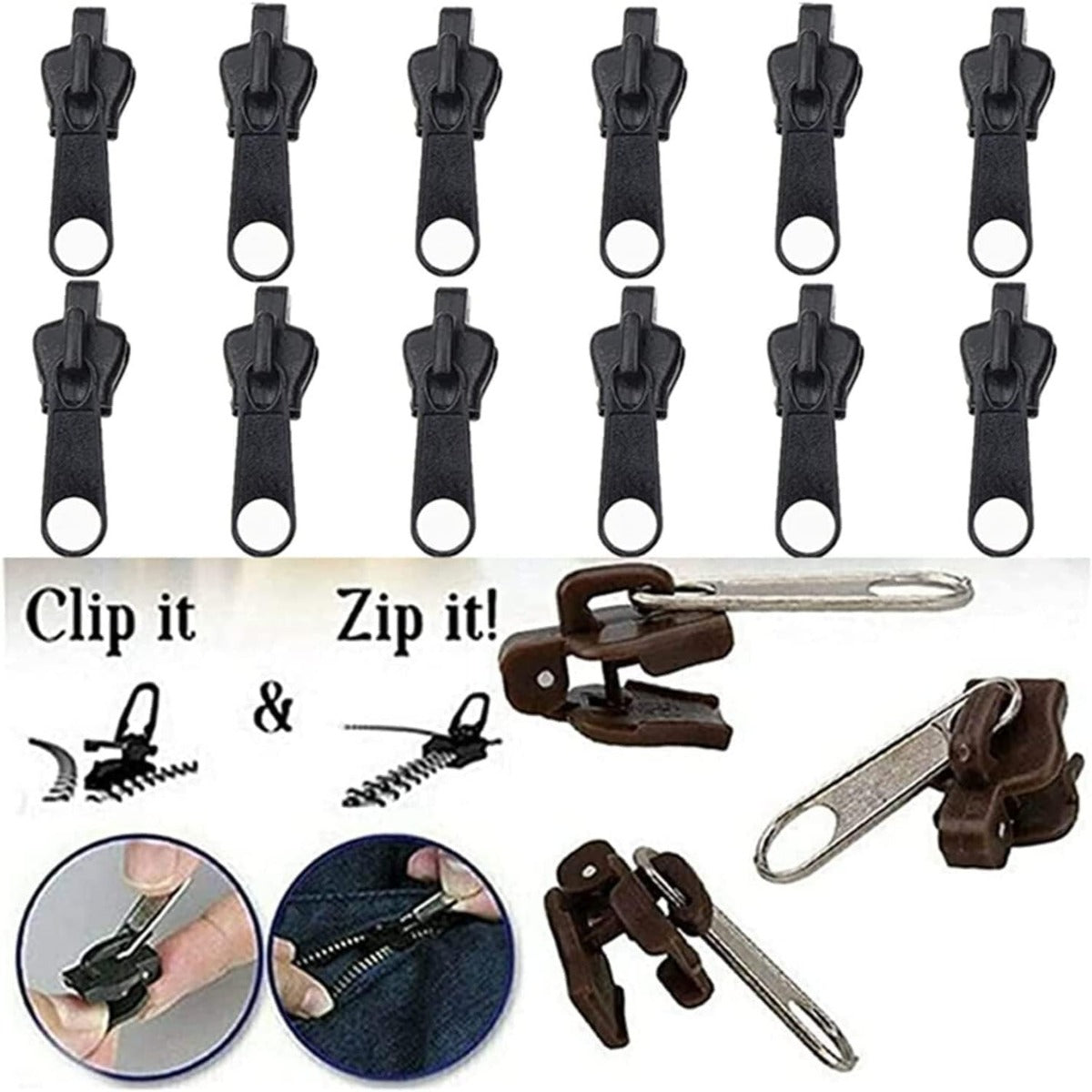 Zip Slider Repair Instant Kit