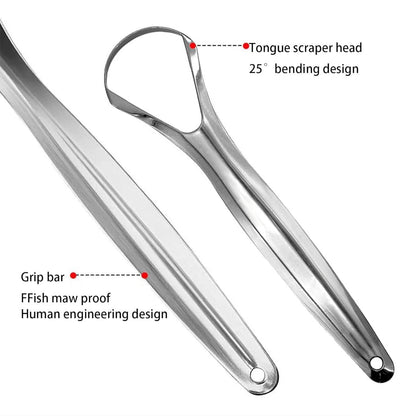 Stainless Steel Tongue Scraper Cleaner