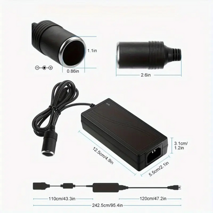 60W DC Car Converter Cigarette Lighter Socket
