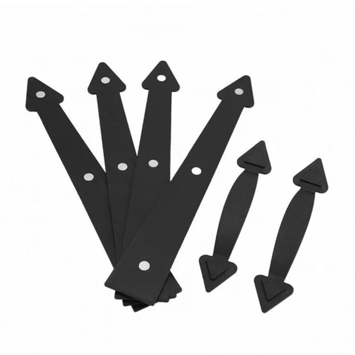 Decorative Garage Door Hinge and Handle Set - 6pc/set