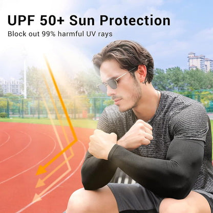 1Pairs of Breathable Sun Protection Sleeves - UV Protection & Cooling for Driving