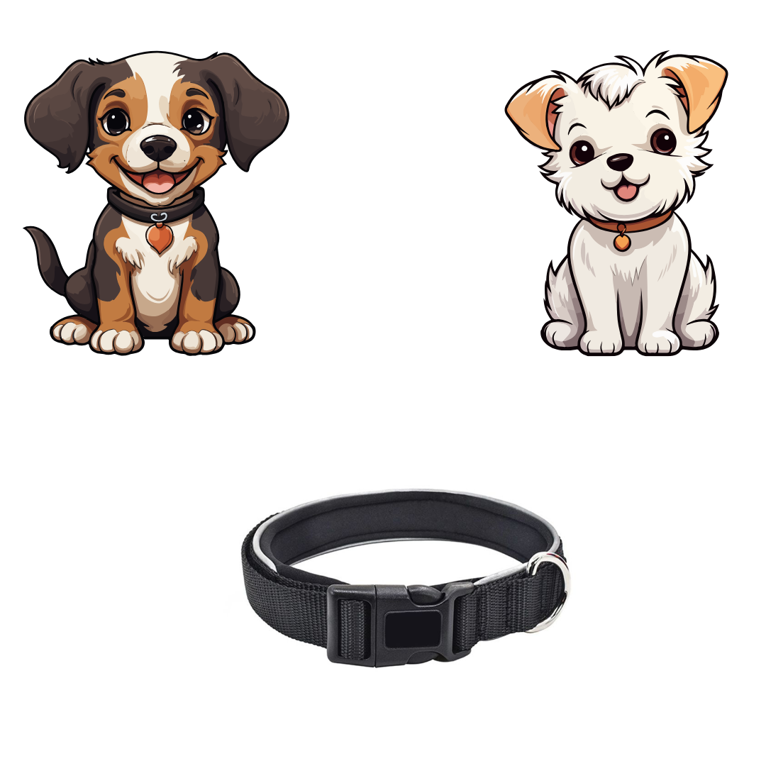 KC -009 PET NECKLACE-Black-Small
