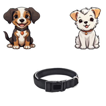 KC -009 PET NECKLACE-Black-Small
