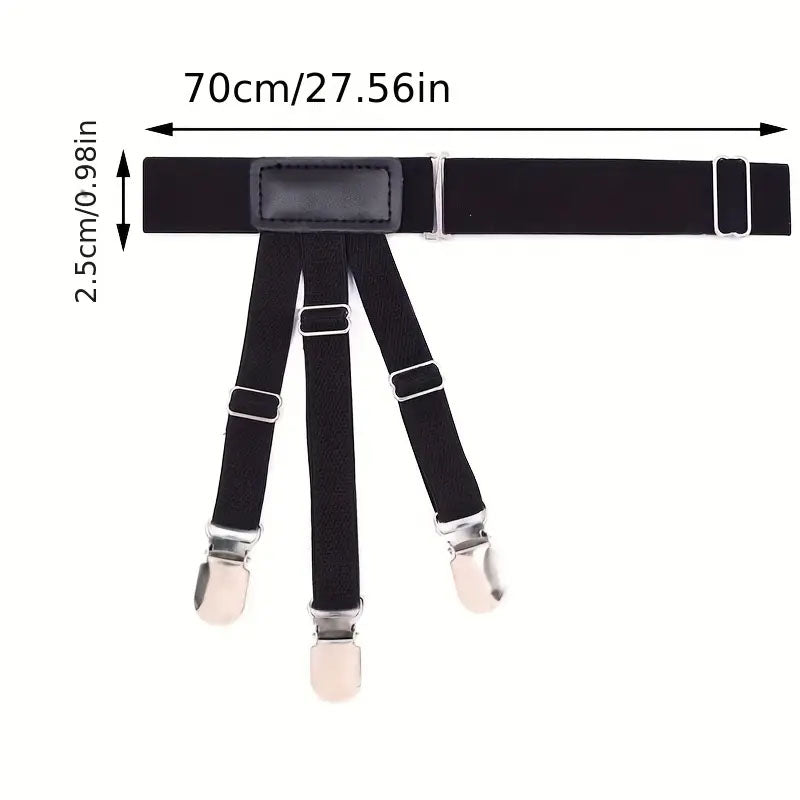 Men Shirt Stays Belt Locking Clips