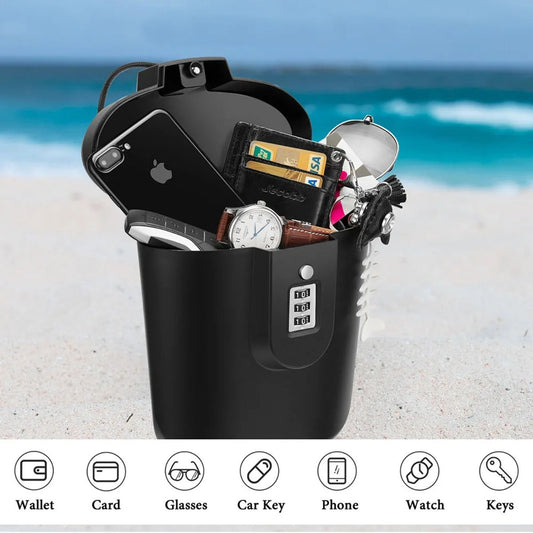 Portable Beach Password Bucket