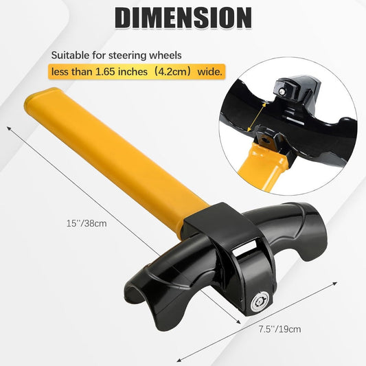 Universal Anti-Theft Car Auto Security Rotary Steering Wheel Lock