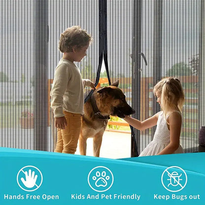 Double Garage Screen velcro Garage Door Net