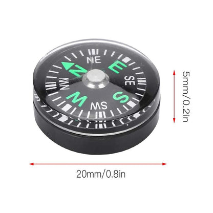Lightweight Pocket Oil Filled Button Compass
