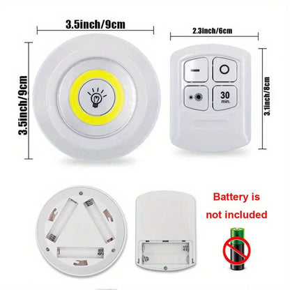 3pcs Smart Wireless LED COB Night Light