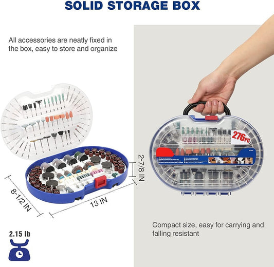 276-piece Rotary Tool