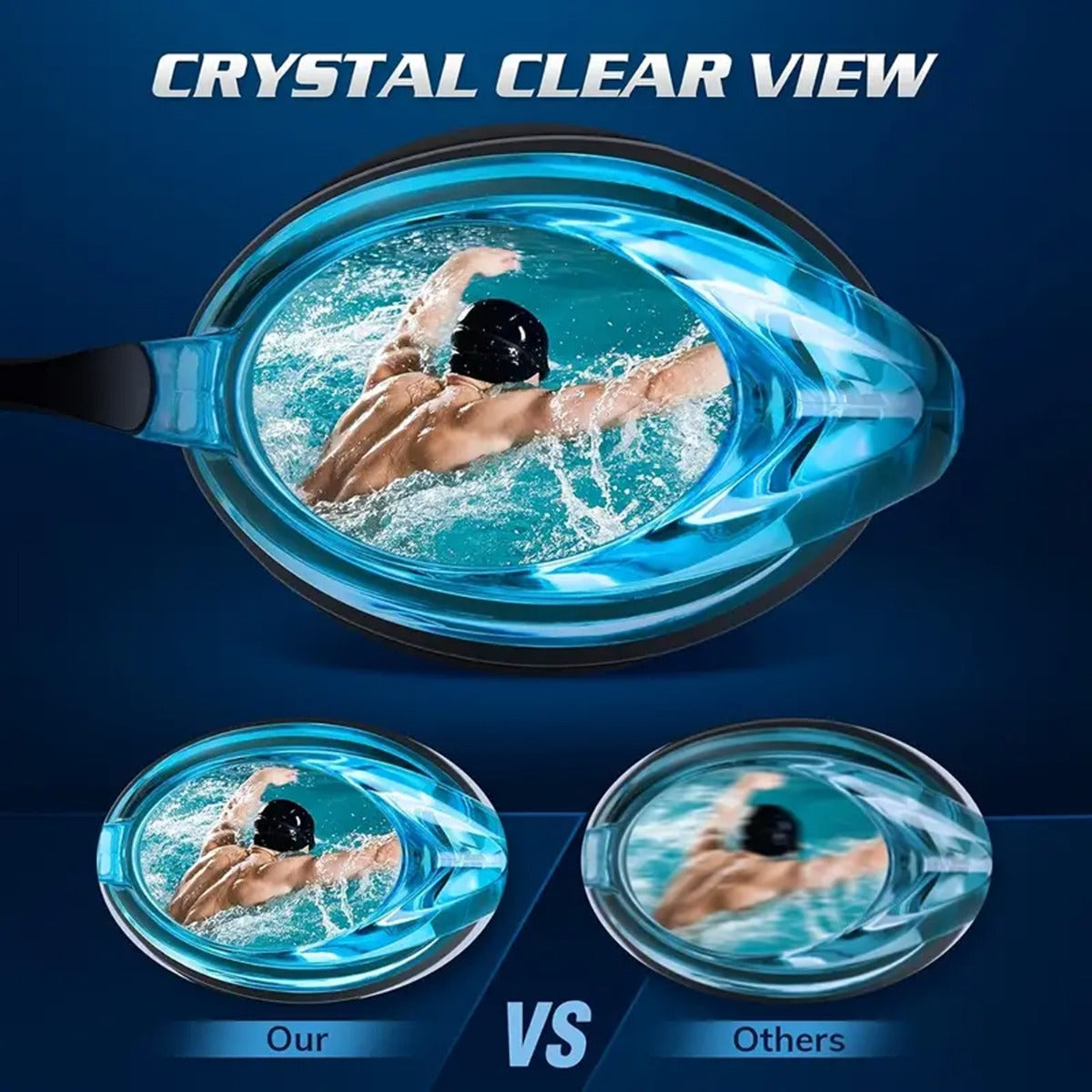 Unisex Professional Anti-fog Swimming Goggles