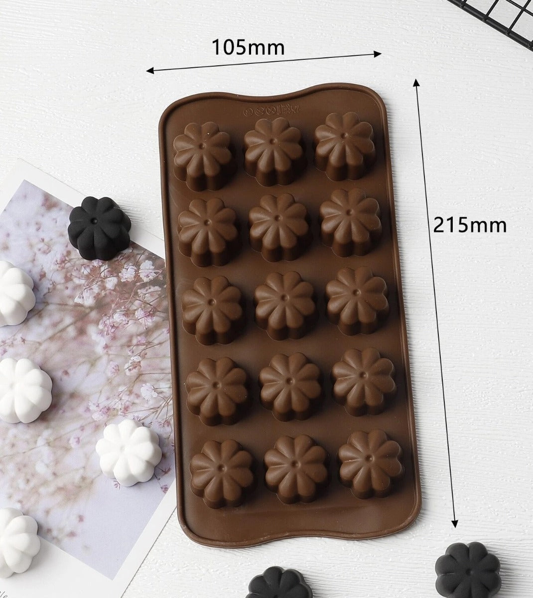 5Pcs Silicone Chocolate Molds