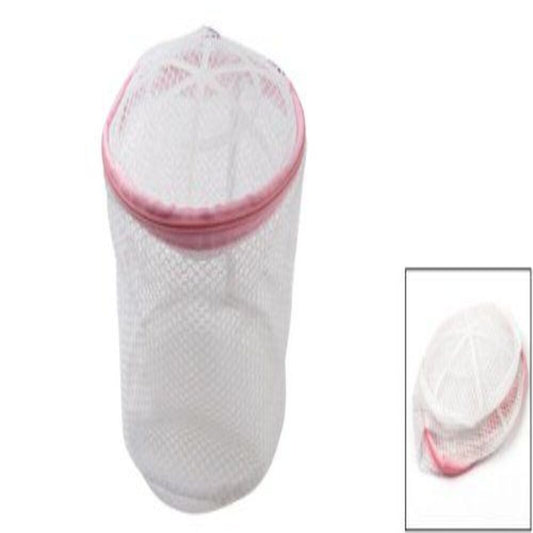 Bathroom Woman Lingerie Bra Plastic Frame Meshy Laundry Basket White