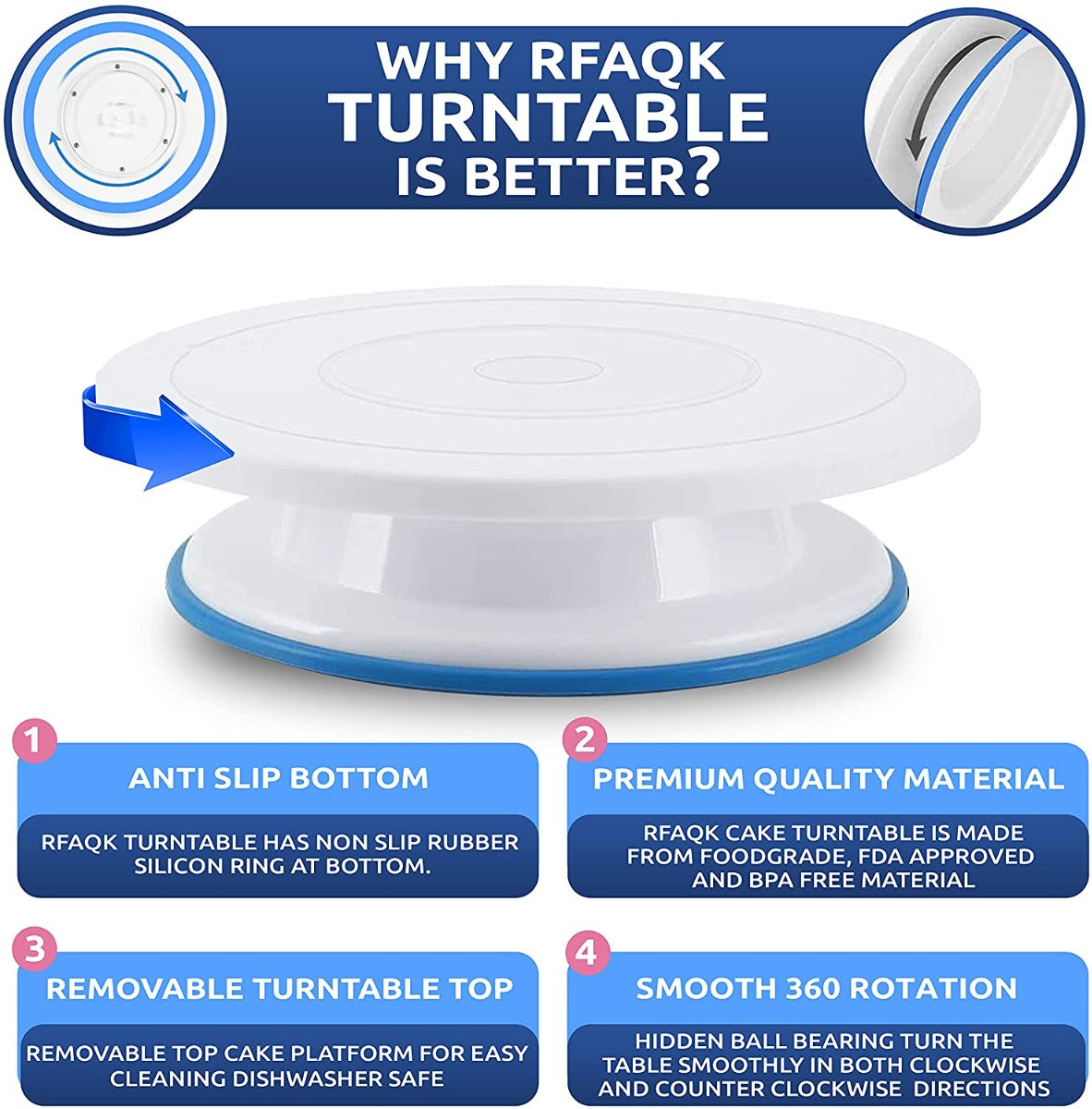 11 Inch Rotating Cake Turntable