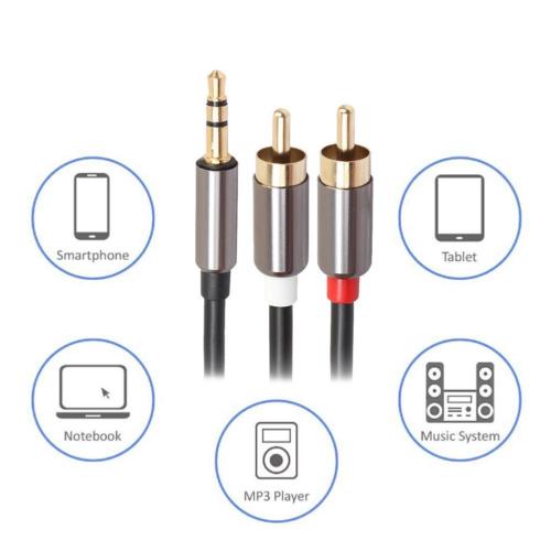 2 AV to 3.5 mm AUX Cable - 1 Meter