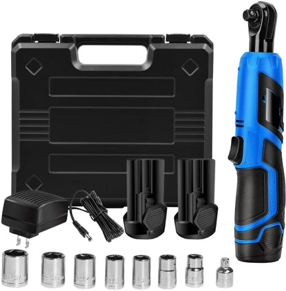 3/8'' 12V Cordless Electric Ratchet Wrench Kit