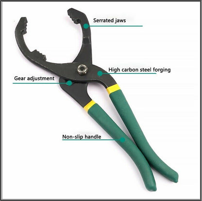 12-Inch Oil Filter Pliers Removal Tool