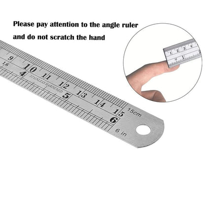 Steel Scale/Ruler 6 Inch 15 cm