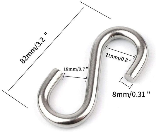 S Shape Stainless Steel Hook