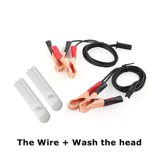 Universal Fuel Injector Flush Cleaner Adapter DIY Kit Car Cleaning Tool + Nozzle