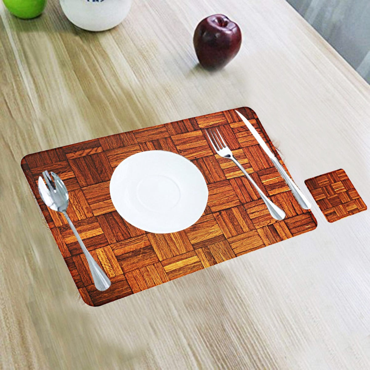 Wooden Design PVC Dining Table Placemat
