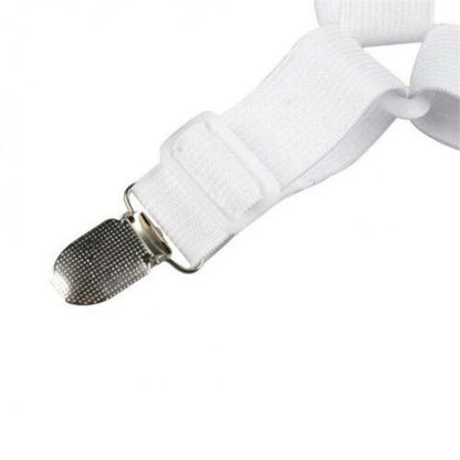Triangle Bed Mattress Sheet Clip-White