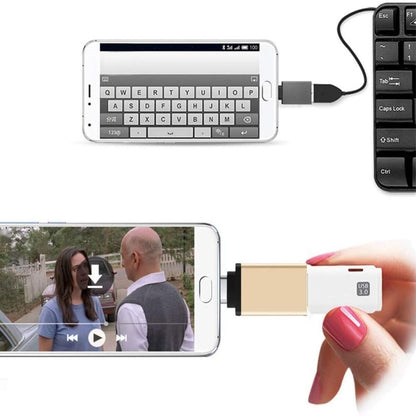 Type C Male to USB 3.0 A Female OTG USB-C Adapter -Rose Gold