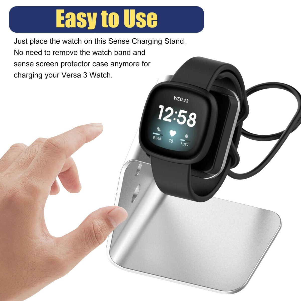 Stand Charger For Smart Watch 3 (Grey)