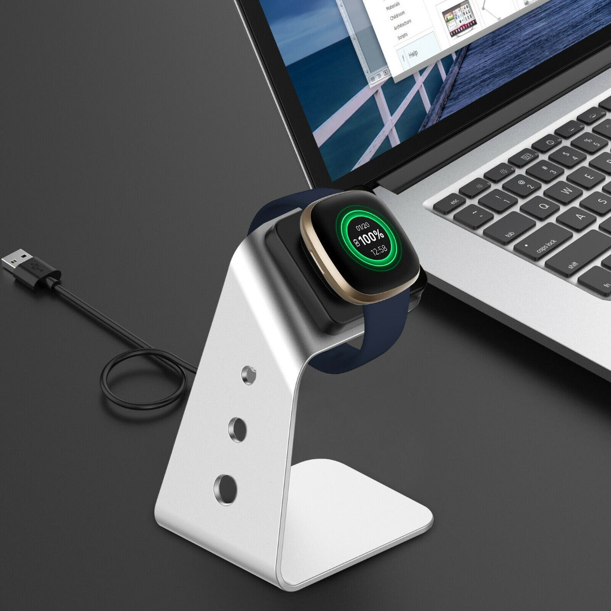 Stand Charger For Smart Watch 3 (Grey)